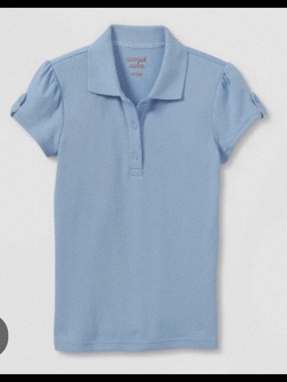 Girls' Short Sleeve Interlock Uniform Polo Shirt - Cat & Jack Blue XXL(16/18)